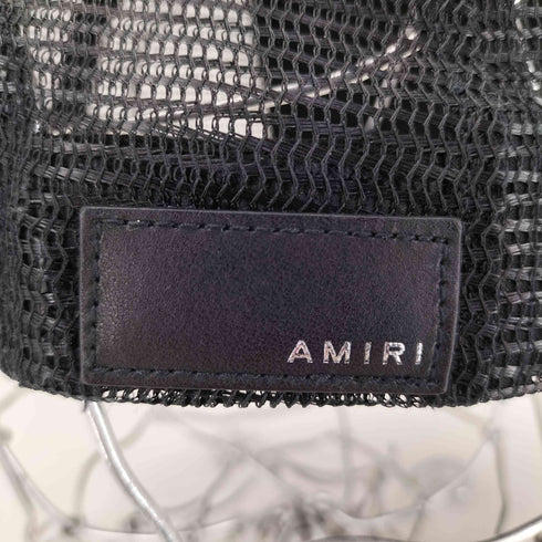 アミリ AMIRI MA LOGO TRUCKER HAT / BLK WHT メンズ